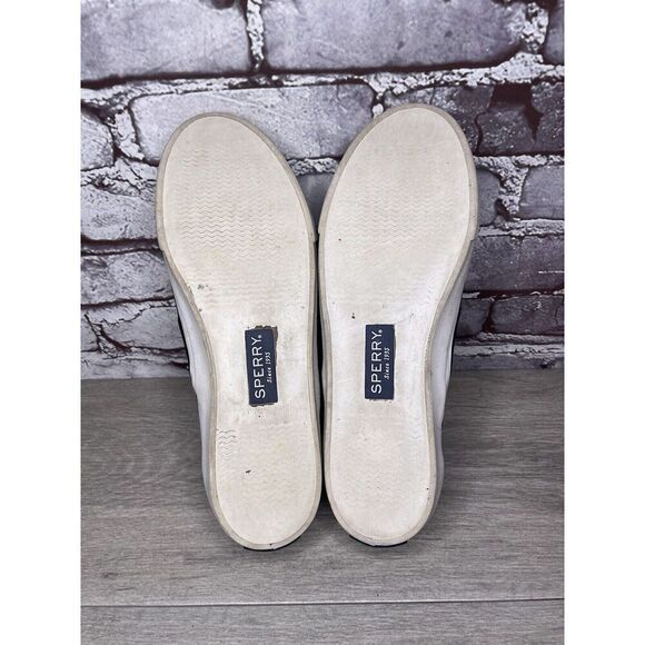 Sperry Seaside Perforated Black Suede Leather Slip On Shoes Sneakers 8M US/39EU - Picture 7 of 16